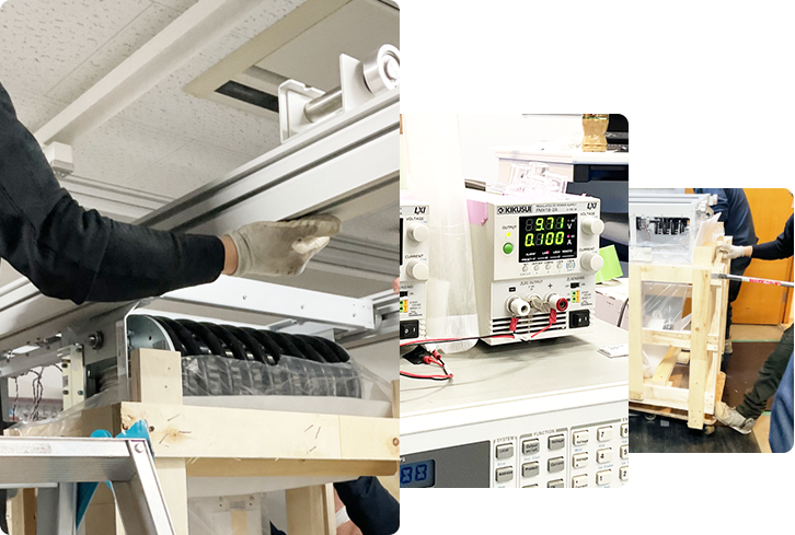 画像診断装置の設置・点検の作業画像